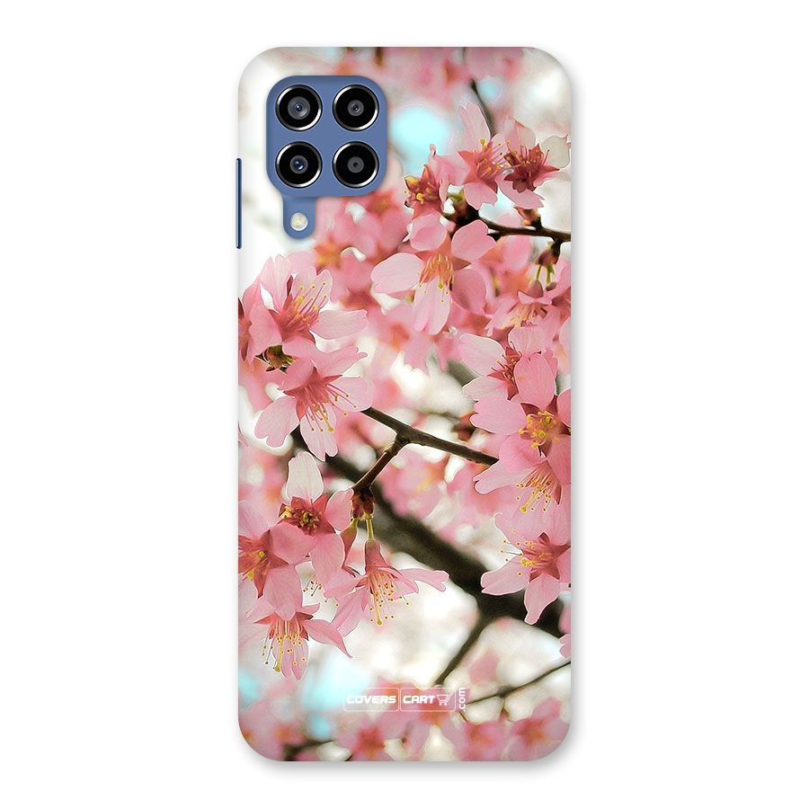 Peach Floral Back Case for Galaxy M53 5G