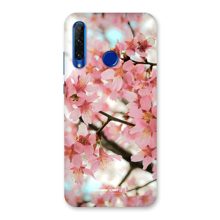 Peach Floral Back Case for Honor 20i