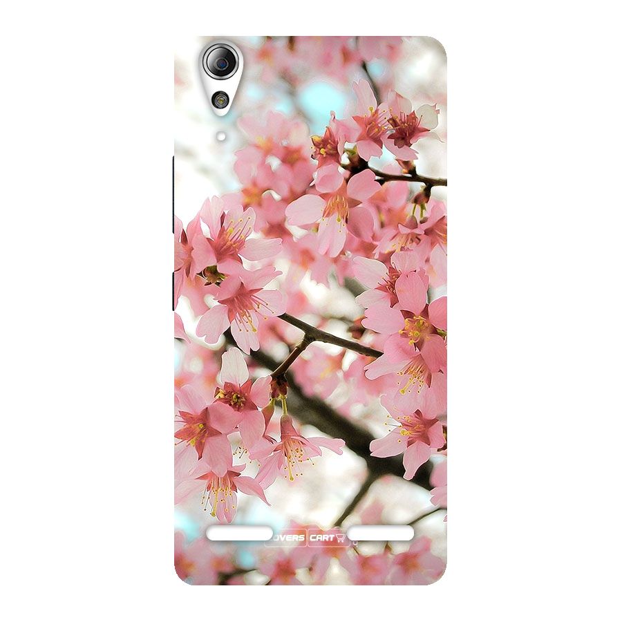 Peach Floral Back Case for Lenovo A6000