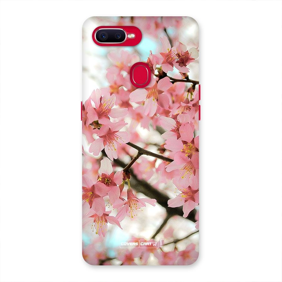 Peach Floral Back Case for Oppo F9 Pro
