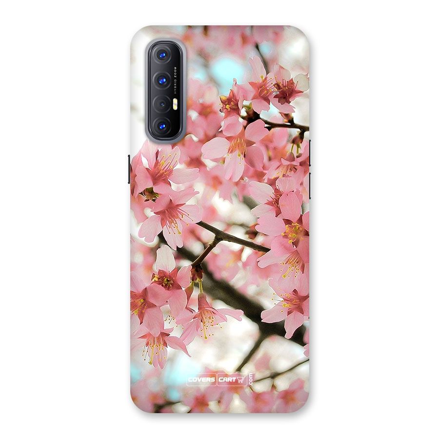 Peach Floral Back Case for Reno3 Pro