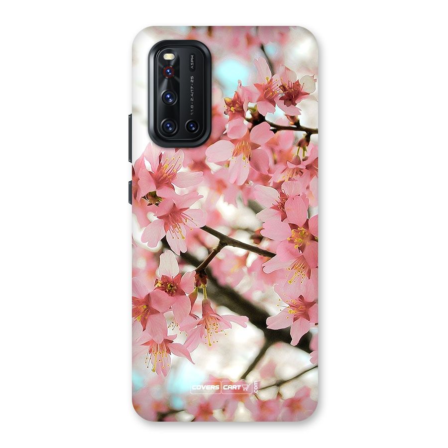 Peach Floral Back Case for Vivo V19