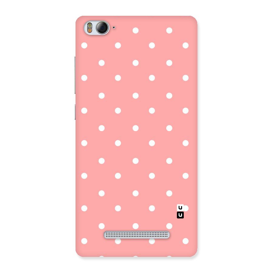 Peach Polka Pattern Back Case for Xiaomi Mi4i