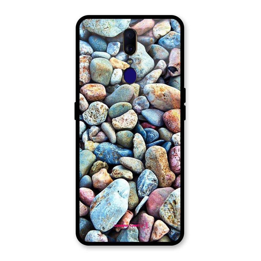 Pebbles Glass Back Case for Oppo F11