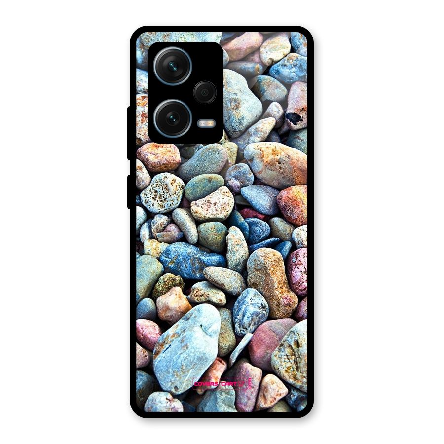 Pebbles Glass Back Case for Redmi Note 12 Pro Plus 5G