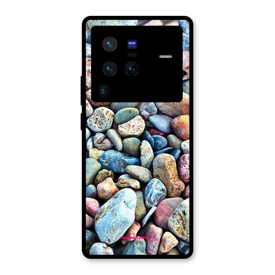 Pebbles Glass Back Case for Vivo X80 Pro