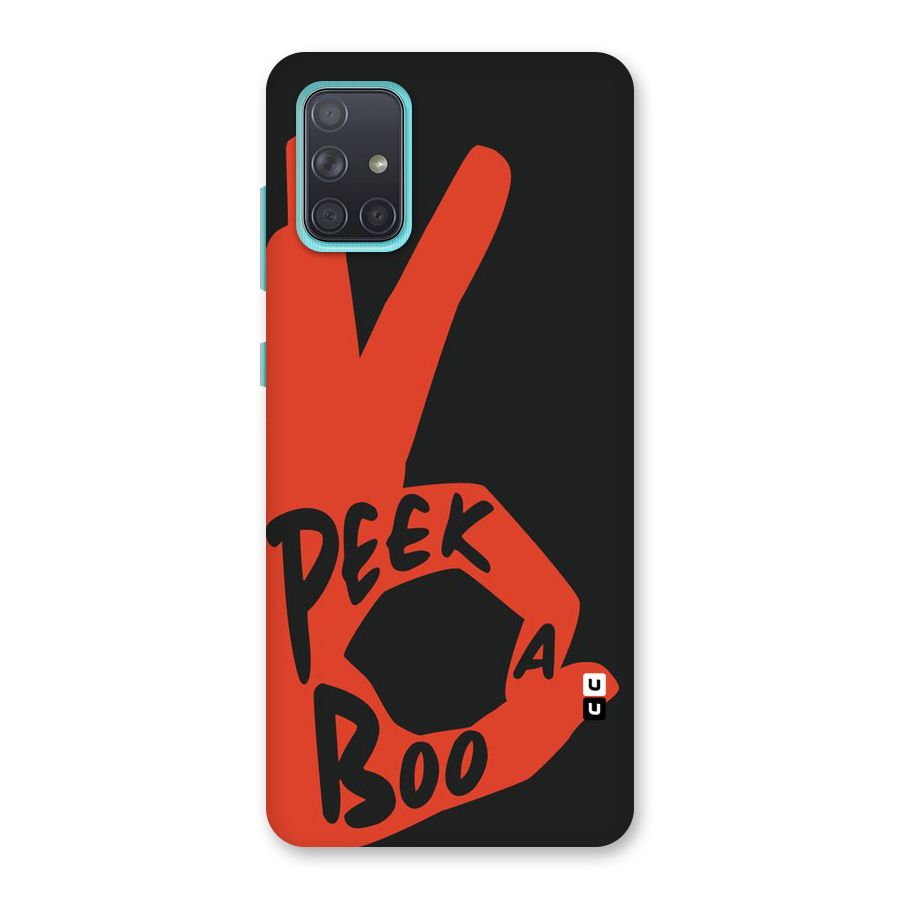 Peek-a-boo Back Case for Galaxy A71