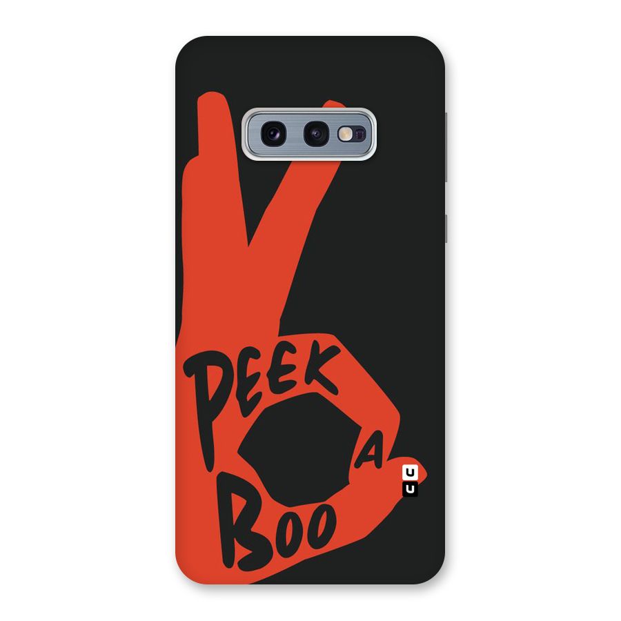 Peek-a-boo Back Case for Galaxy S10e