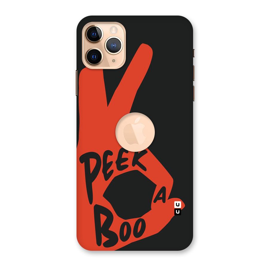 Peek-a-boo Back Case for iPhone 11 Pro Max Logo Cut