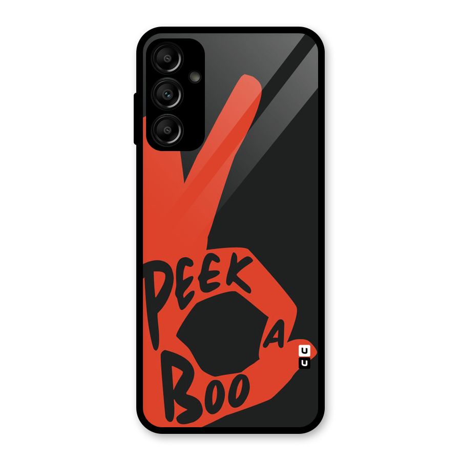 Peek-a-boo Glass Back Case for Galaxy A14 5G