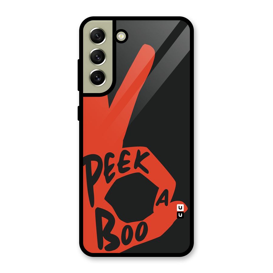 Peek-a-boo Glass Back Case for Galaxy S21 FE 5G