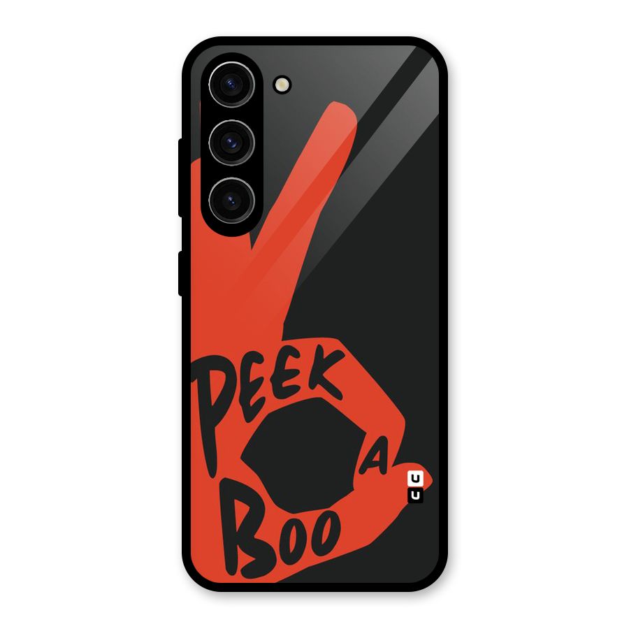 Peek-a-boo Glass Back Case for Galaxy S23