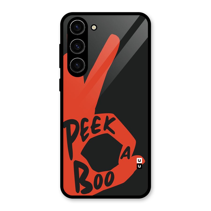 Peek-a-boo Glass Back Case for Galaxy S23 Plus
