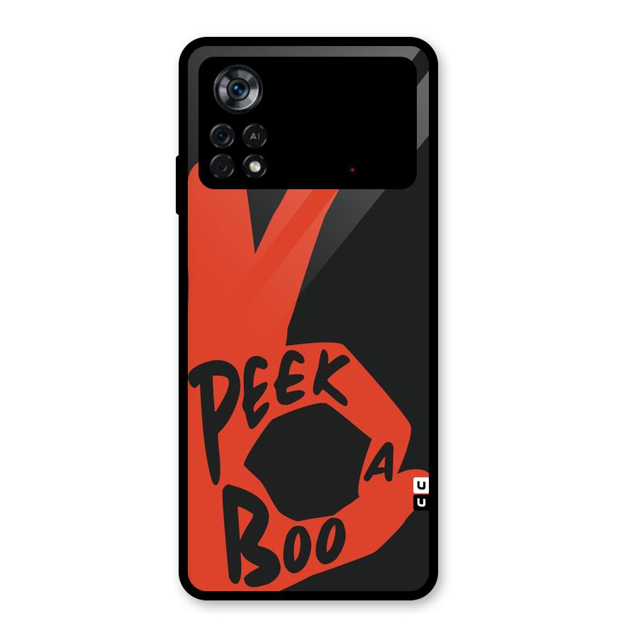Peek-a-boo Glass Back Case for Poco X4 Pro 5G