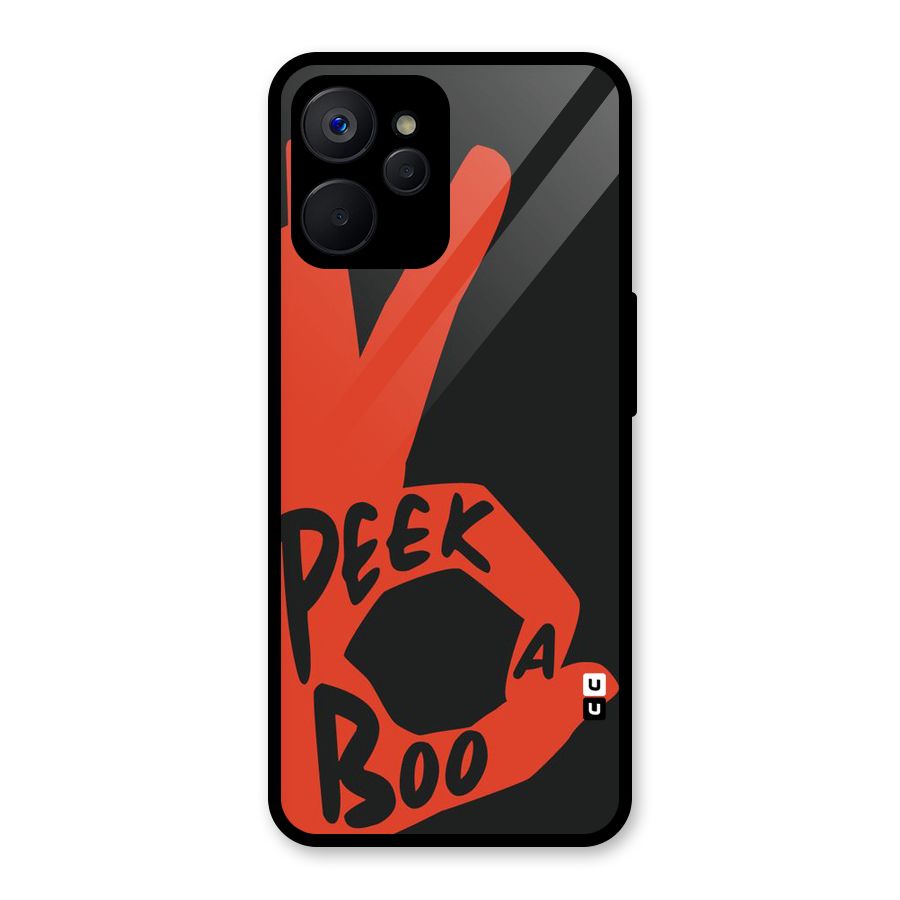 Peek-a-boo Glass Back Case for Realme 9i 5G