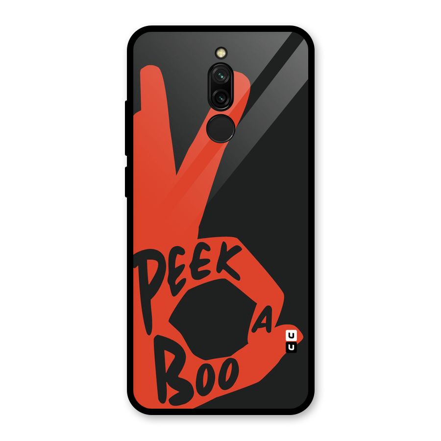 Peek-a-boo Glass Back Case for Redmi 8