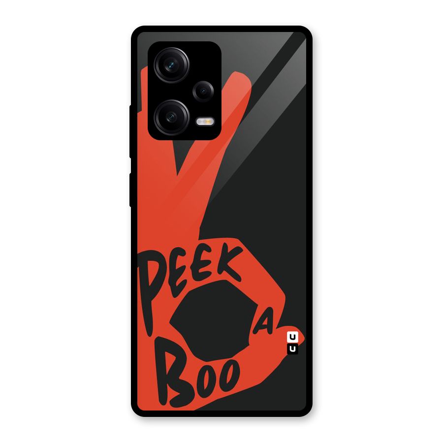 Peek-a-boo Glass Back Case for Redmi Note 12 Pro