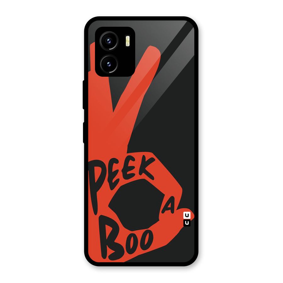 Peek-a-boo Glass Back Case for Vivo Y15s