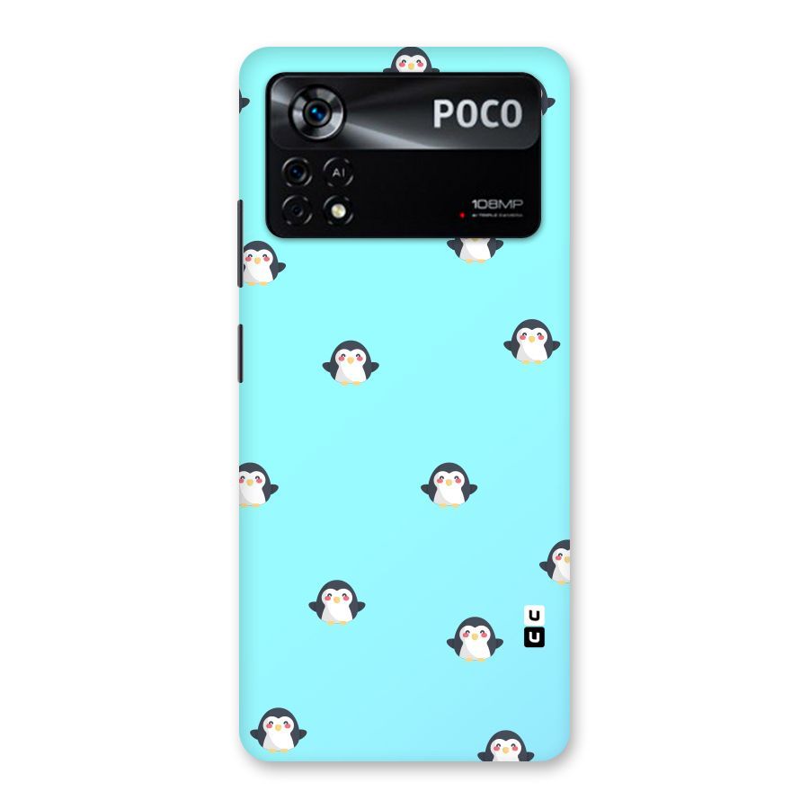 Penguins Pattern Print Back Case for Poco X4 Pro 5G