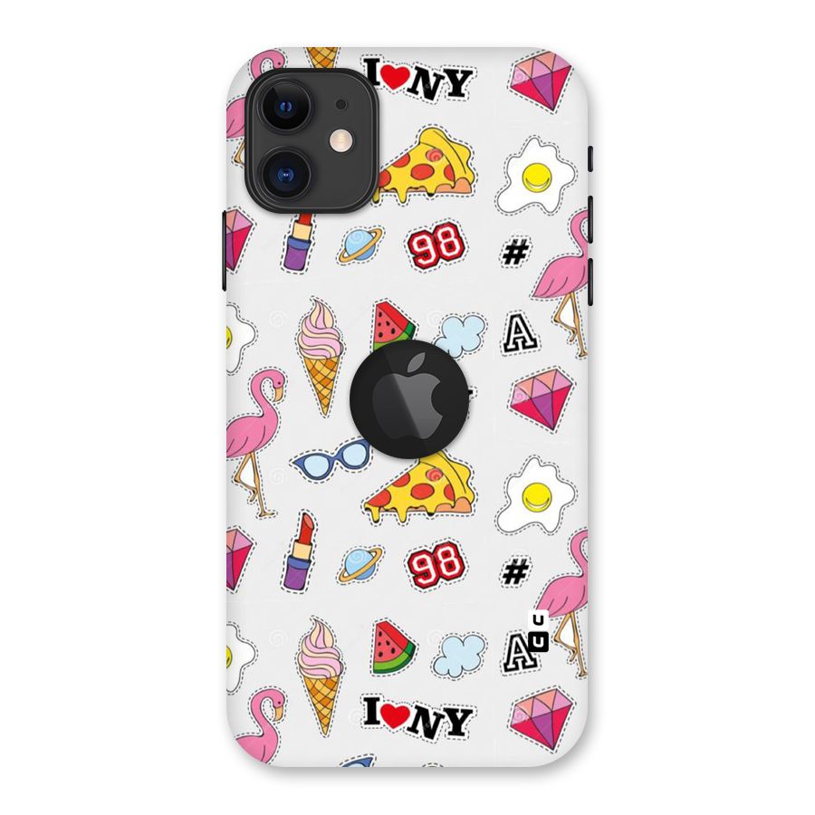 Personnel Quirk Back Case for iPhone 11 Logo Cut