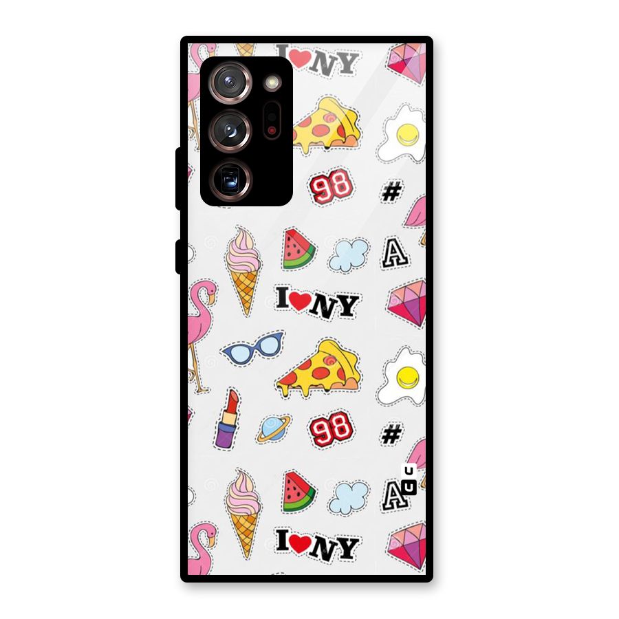 Personnel Quirk Glass Back Case for Galaxy Note 20 Ultra 5G