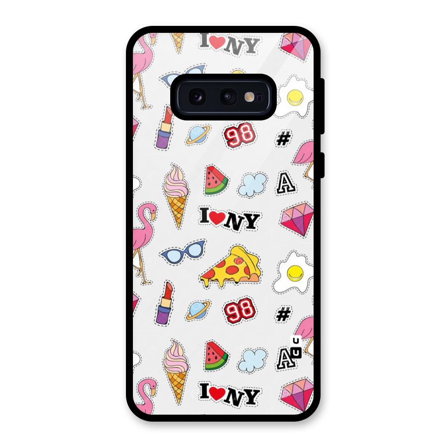 Personnel Quirk Glass Back Case for Galaxy S10e