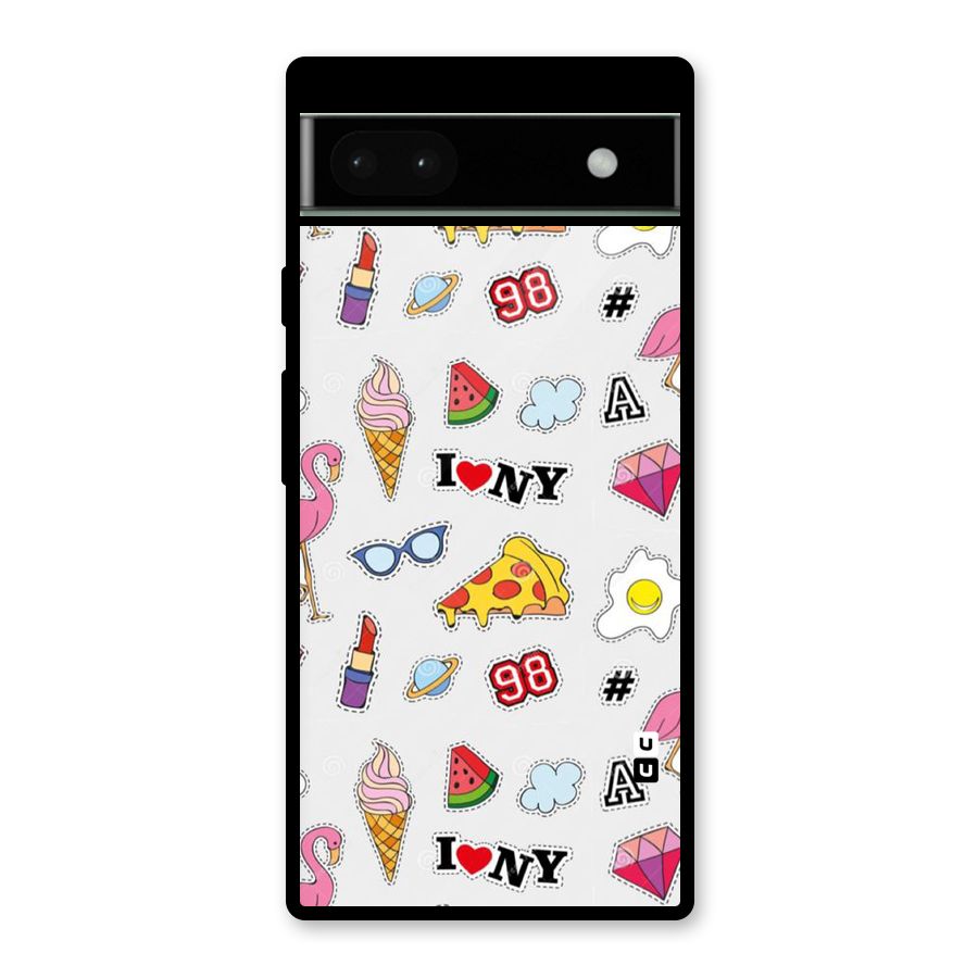 Personnel Quirk Glass Back Case for Google Pixel 6a