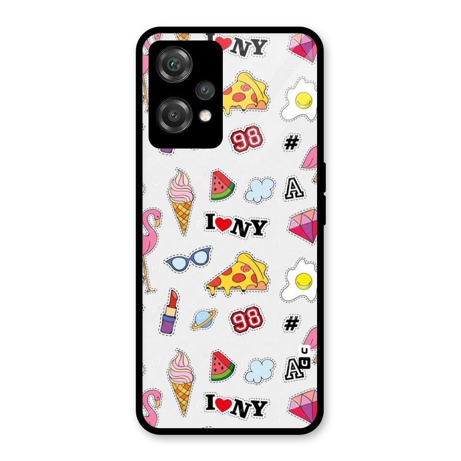 Personnel Quirk Glass Back Case for OnePlus Nord CE 2 Lite 5G