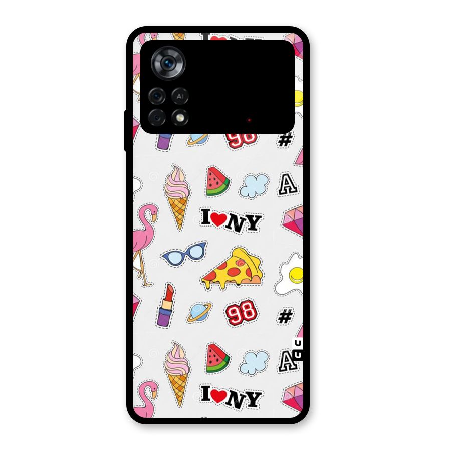 Personnel Quirk Glass Back Case for Poco X4 Pro 5G