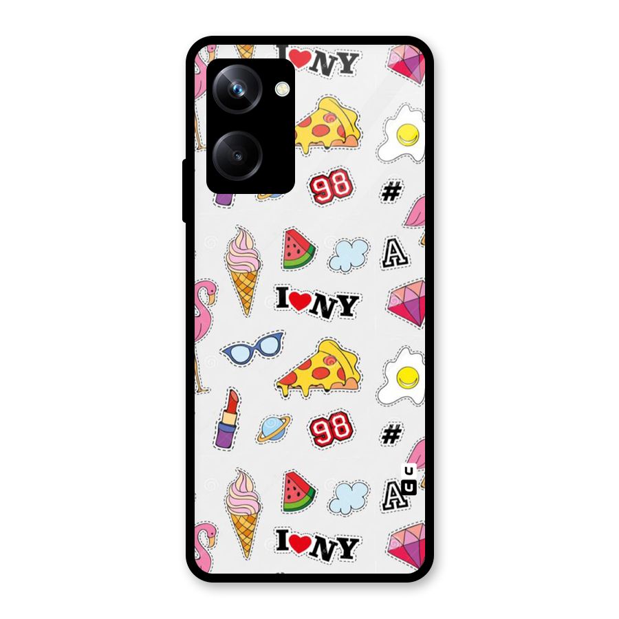 Personnel Quirk Glass Back Case for Realme 10 Pro