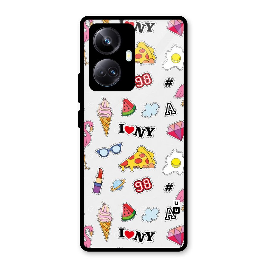 Personnel Quirk Glass Back Case for Realme 10 Pro Plus