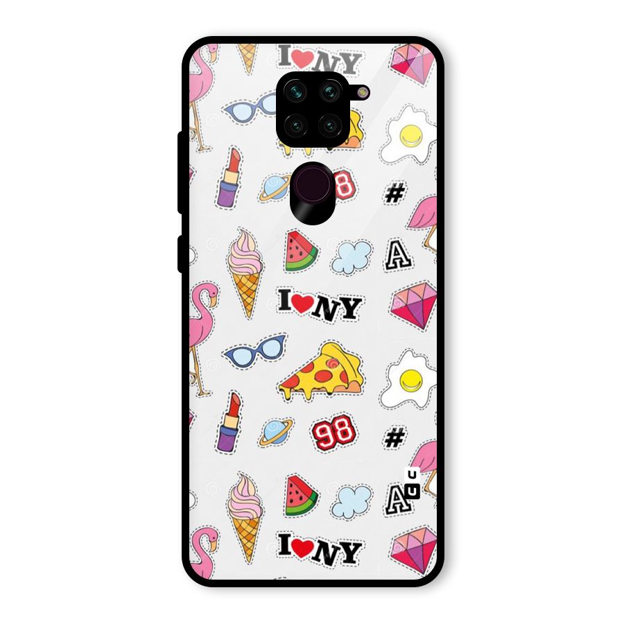 Personnel Quirk Glass Back Case for Redmi Note 9