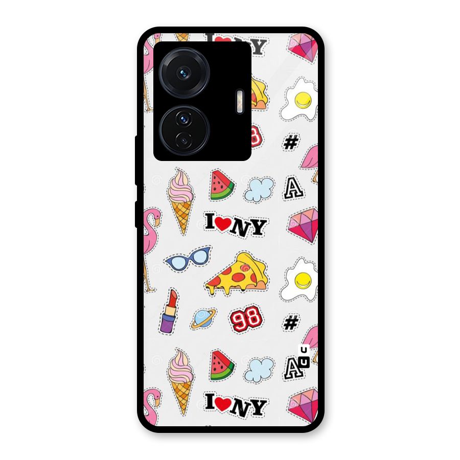 Personnel Quirk Glass Back Case for Vivo T1 Pro