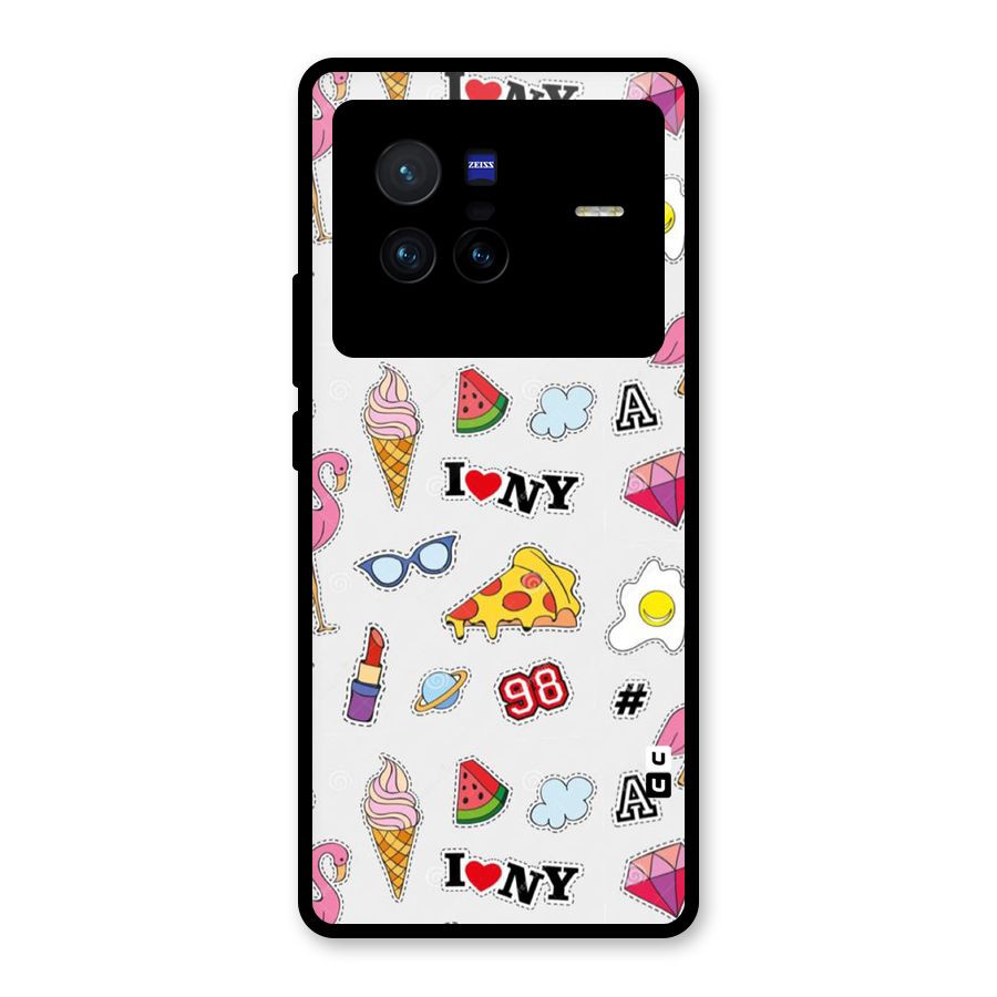 Personnel Quirk Glass Back Case for Vivo X80