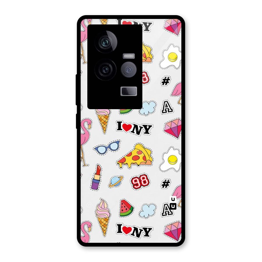 Personnel Quirk Glass Back Case for Vivo iQOO 11 5G