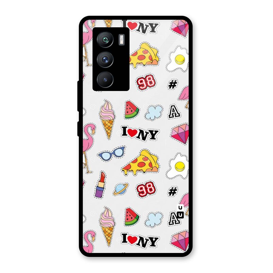 Personnel Quirk Glass Back Case for Vivo iQOO 9 SE
