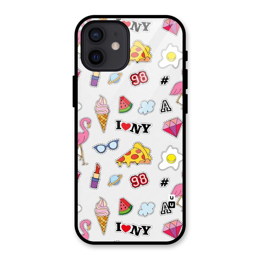 Personnel Quirk Glass Back Case for iPhone 12