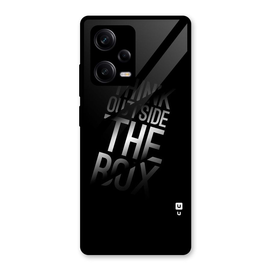 Perspective Thinking Glass Back Case for Redmi Note 12 Pro