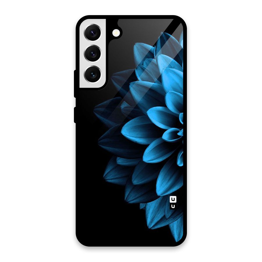 Petals In Blue Glass Back Case for Galaxy S22 Plus 5G