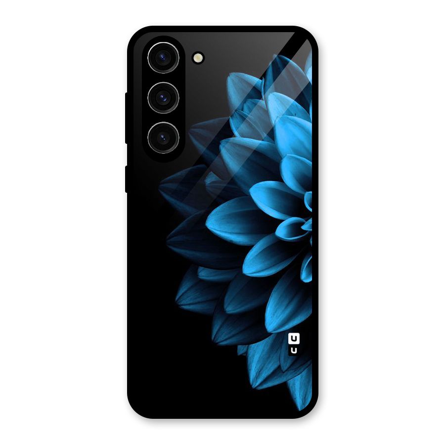 Petals In Blue Glass Back Case for Galaxy S23 Plus