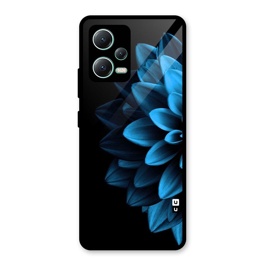 Petals In Blue Glass Back Case for Redmi Note 12 5G