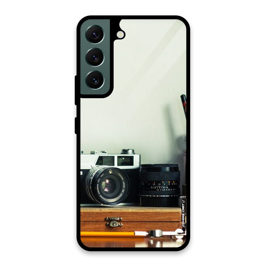 Photographer Desk Glass Back Case for Galaxy S22 5G
