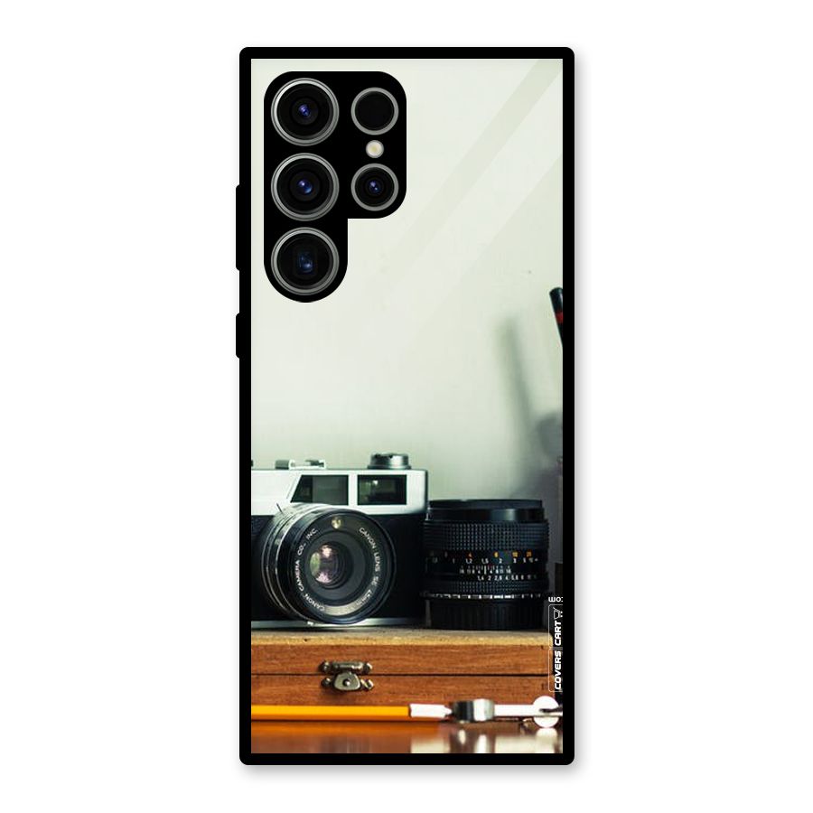 Photographer Desk Glass Back Case for Galaxy S23 Ultra