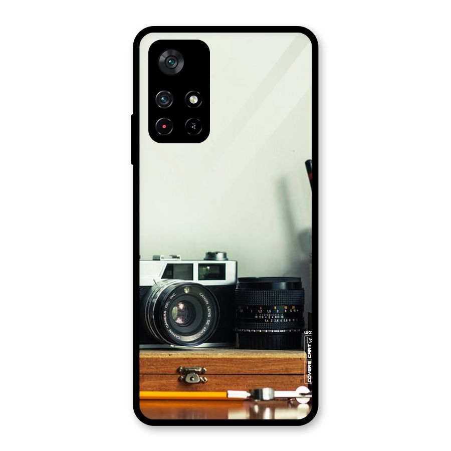 Photographer Desk Glass Back Case for Poco M4 Pro 5G