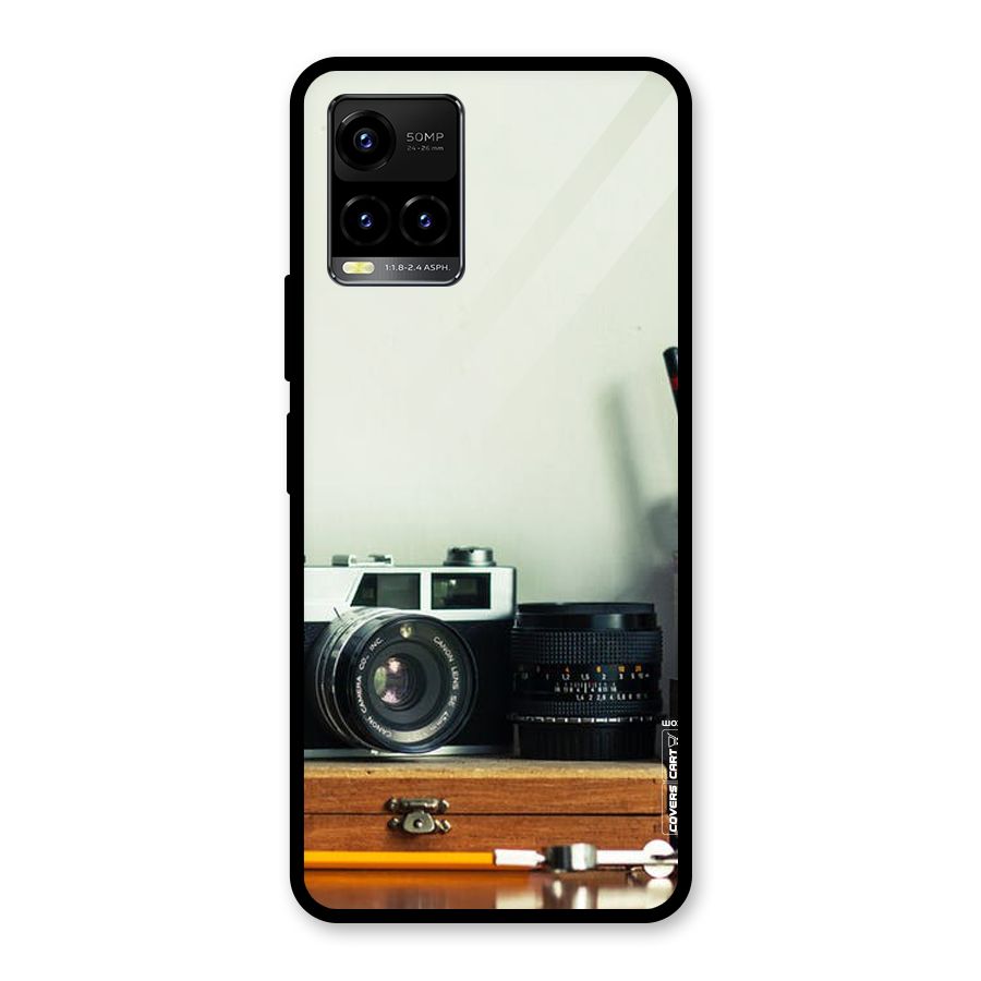 Photographer Desk Glass Back Case for Vivo Y21T