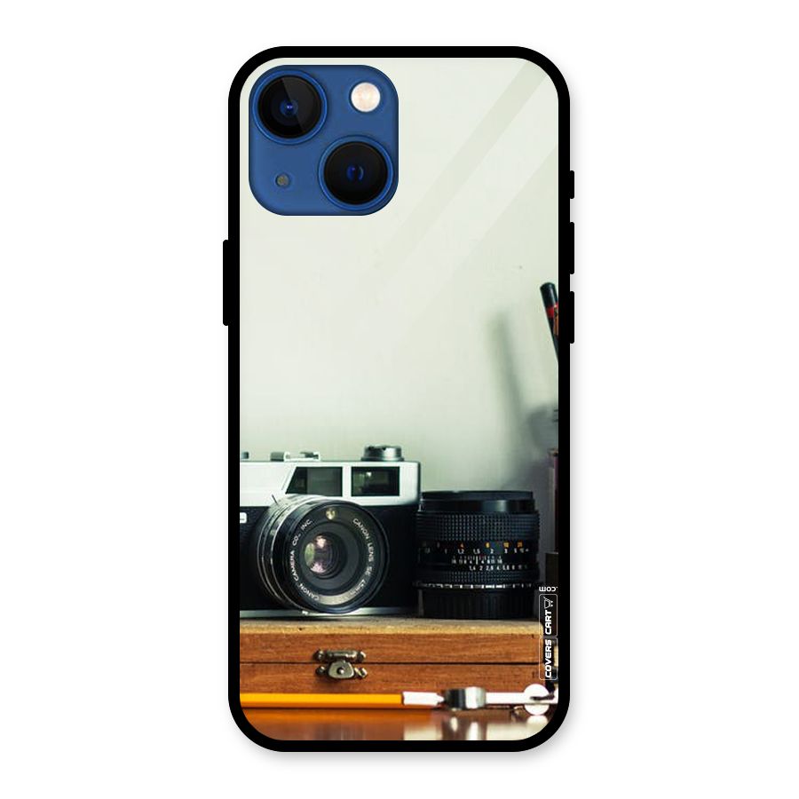 Photographer Desk Glass Back Case for iPhone 13 Mini