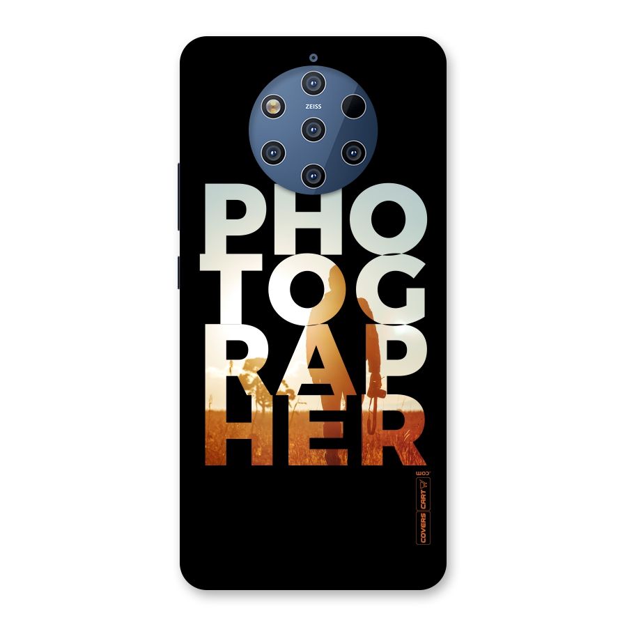 Photographer Typography Back Case for Nokia 9 PureView