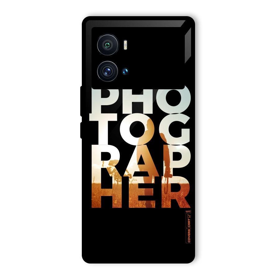 Photographer Typography Glass Back Case for Vivo iQOO 9 Pro