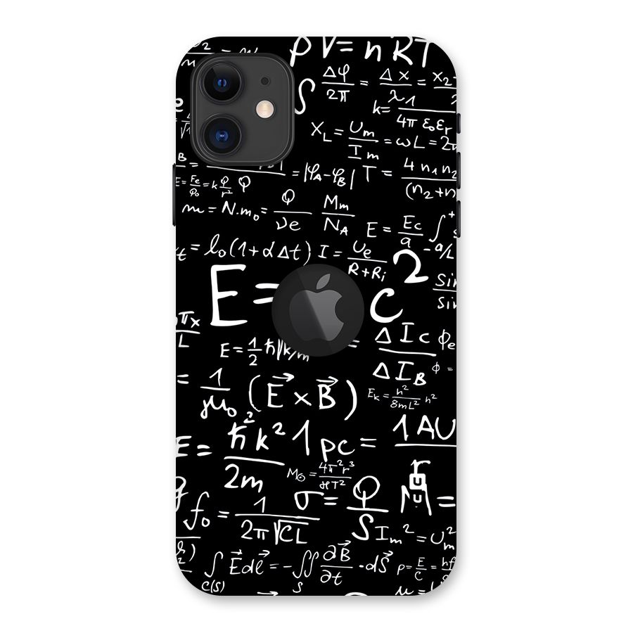 Physics Equation Back Case for iPhone 11 Logo Cut