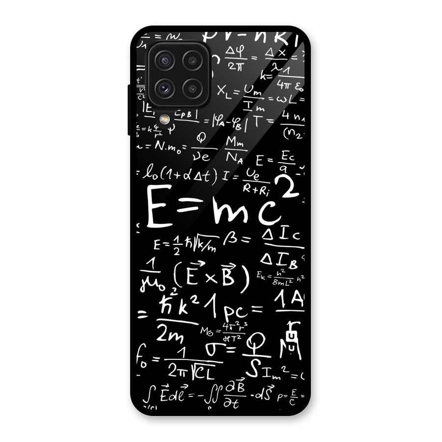 Physics Equation Glass Back Case for Galaxy A22 4G